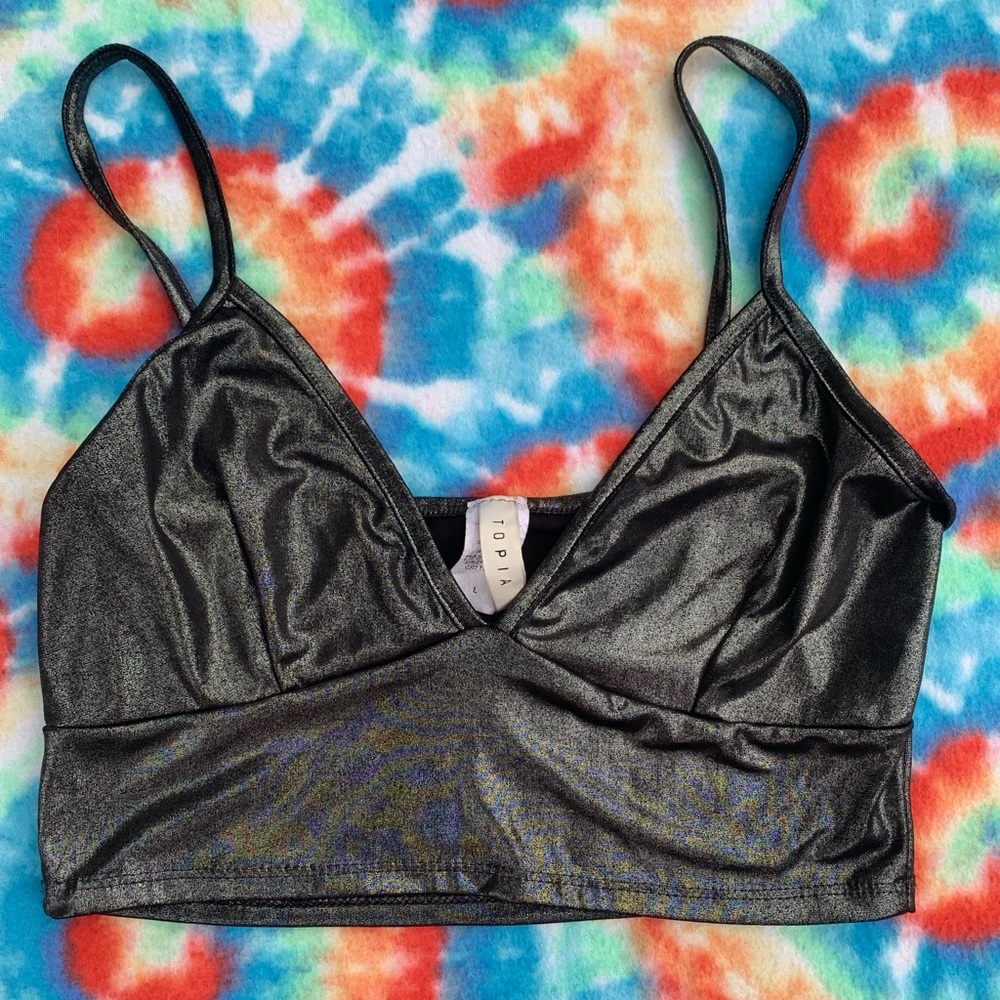 Metallic Lingerie Top